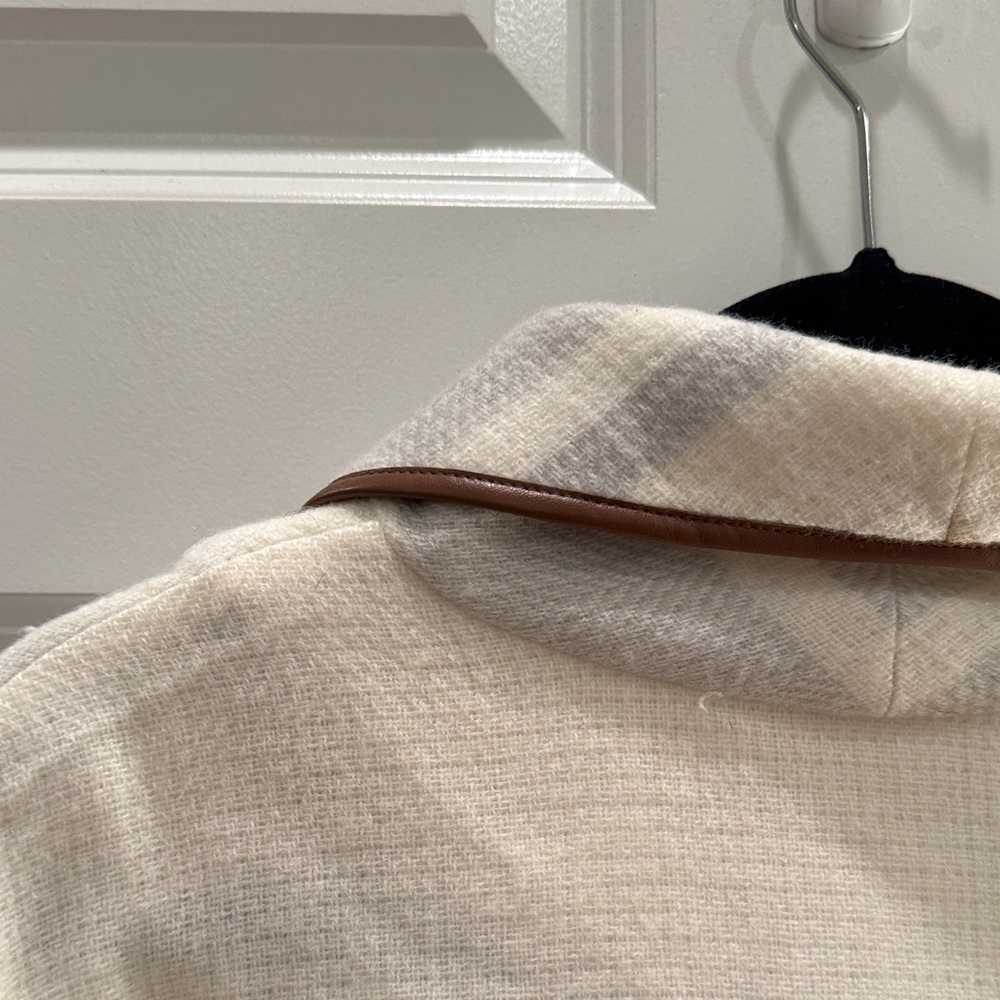 Chico's Cream and Navy Striped Jacket - Picture 5 of 6